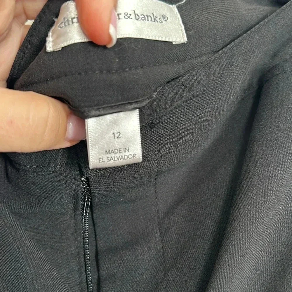 Christopher & Banks Black Capri Size 12